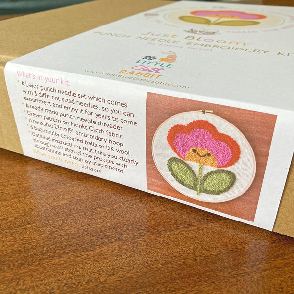 'Just Bloom' Retro Flower Punch Needle Kit