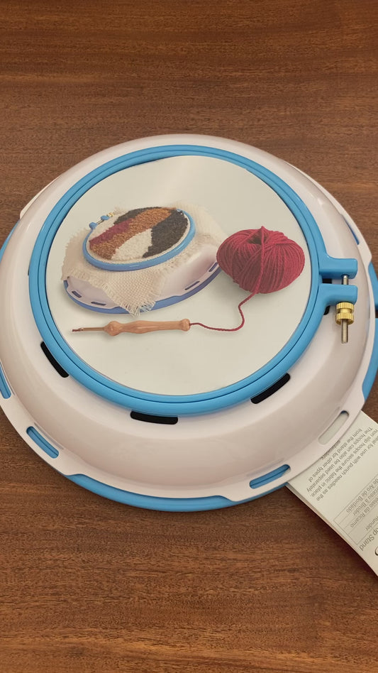 The Milward 3-in-1 Punch Needle Hoop Stand- 6" and 9" Hoops