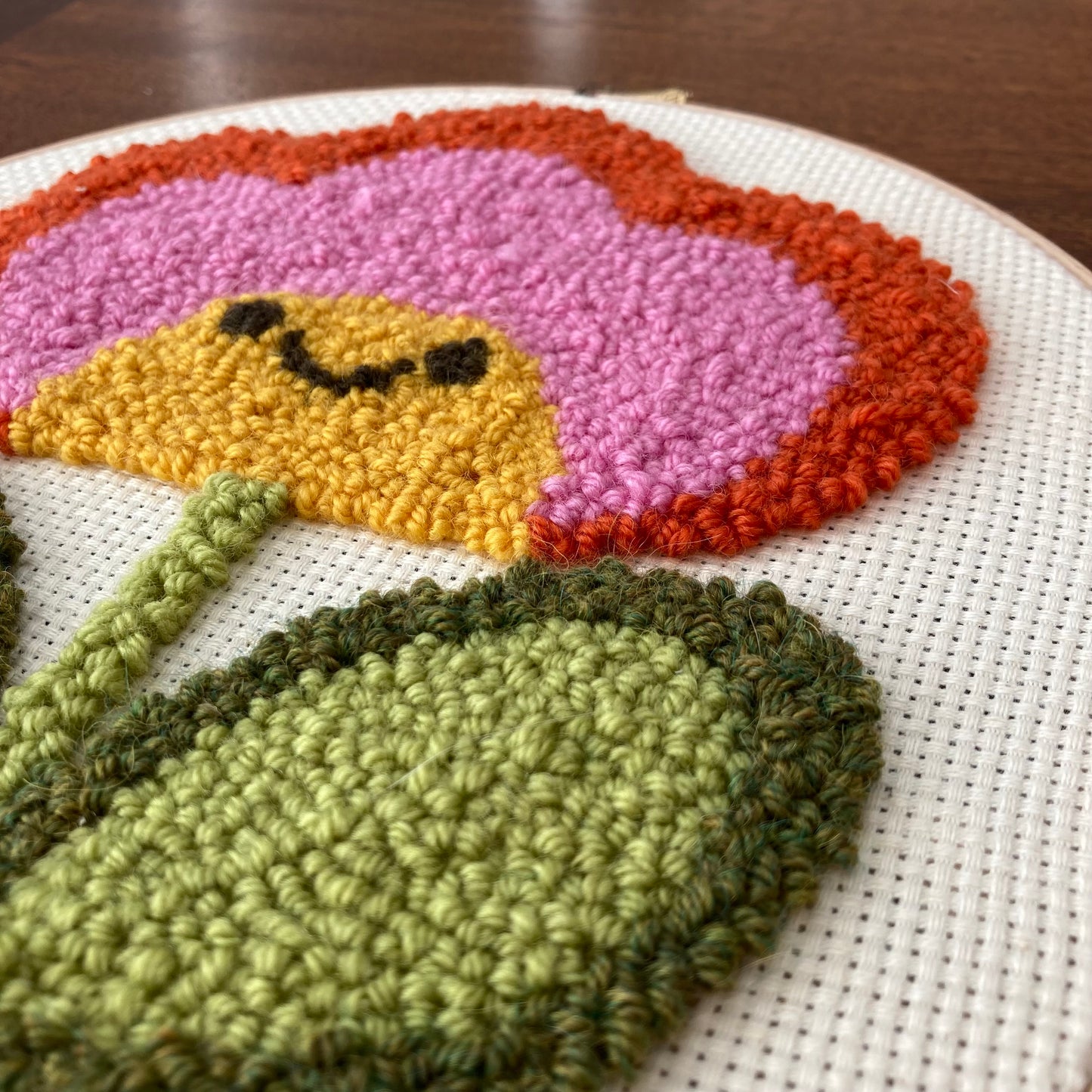 Downloadable Punch Needle Pattern for beginners to all levels 'Just Bloom'