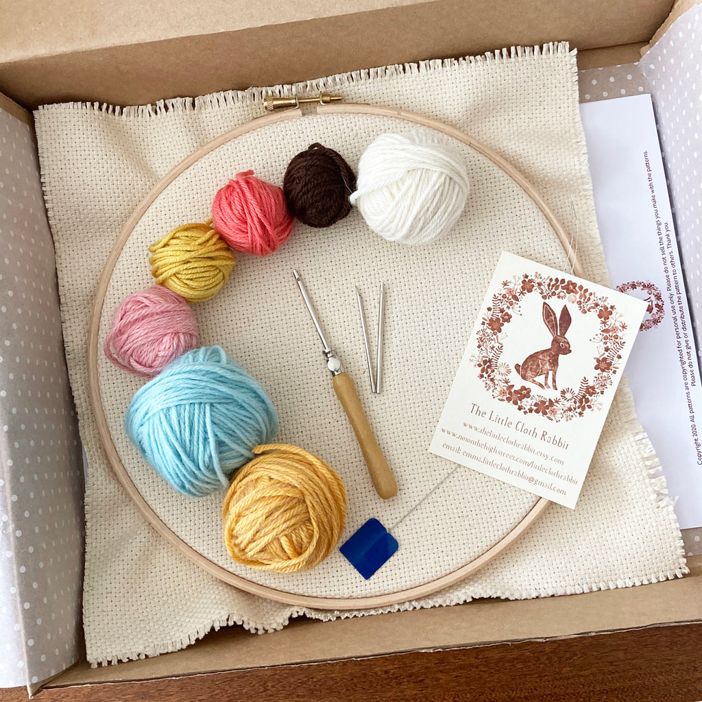 Punch Needle Embroidery Kit For Beginners To All Levels –  TheLittleClothRabbit